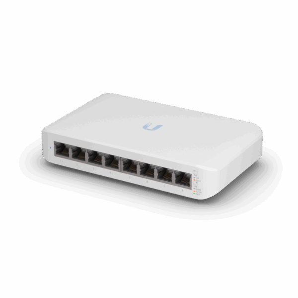 Ubiquiti UniFi 8 port switch, USW-LITE-8-POE, 8 x 10/100/1000 Mbe - imagine 5