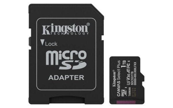 Card de Memorie MicroSDXC Kingston, 1TB, Canvas Select Plus,Cu Adaptor - imagine 3