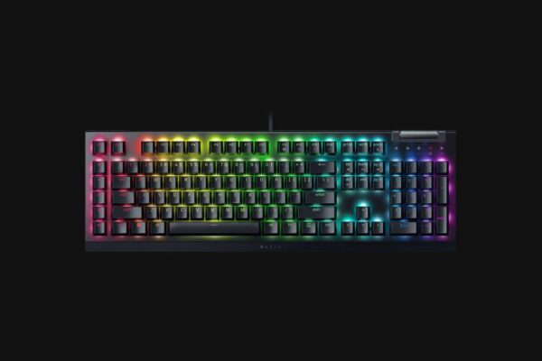 Tastatura mecanica gaming BlackWidow V4 X (Yellow Switch), layout US, - imagine 3
