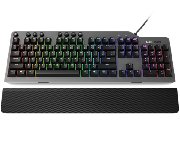 Tastatura gaming mecanica Lenovo Legion K500, iluminare RGB, switch Red,