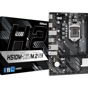 Asrock H510M-H2/M.2 SE. Processor manufacturer: Intel, Processor socket: LGA 1200