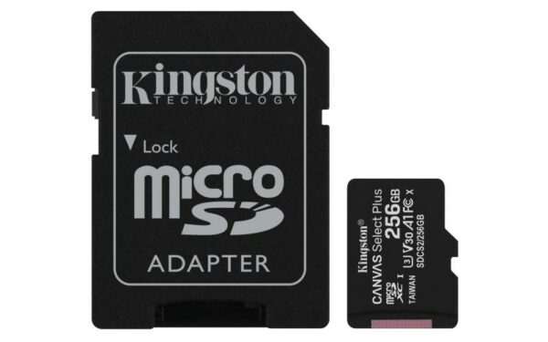 Card de Memorie MicroSDXC Kingston Select Plus, 256GB, Adaptor SD, - imagine 3