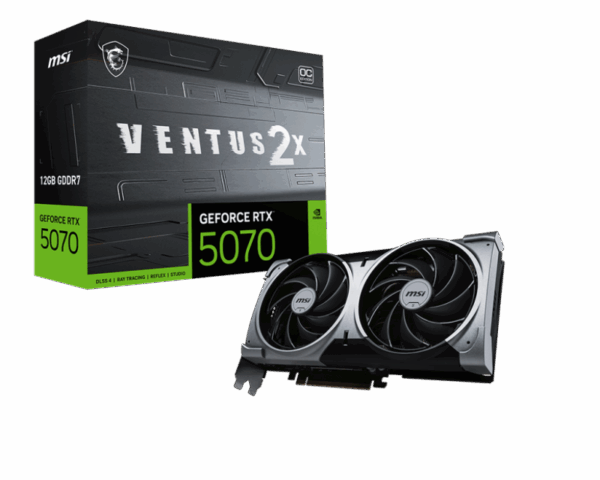 Placa Video MSI GEFORCE RTX 5070 12G VENTUS 2X OC