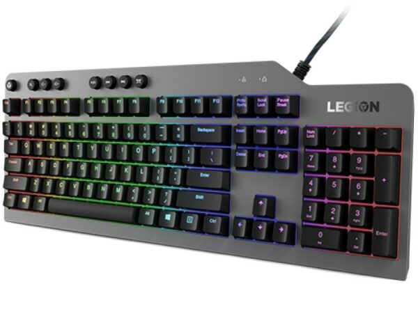 Tastatura gaming mecanica Lenovo Legion K500, iluminare RGB, switch Red, - imagine 4
