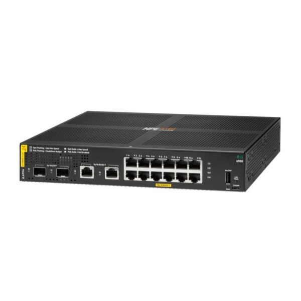HPE Aruba Networking CX 6100 12G Class4 PoE 2G/2SFP+ 139W - imagine 4