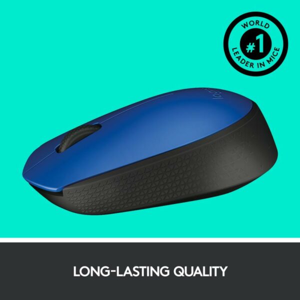 Mouse Logitech M171, wireless, rezolutie 1000 DPI, albastru - imagine 11