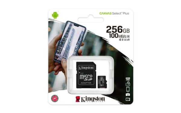 Card de Memorie MicroSDXC Kingston Select Plus, 256GB, Adaptor SD, - imagine 7