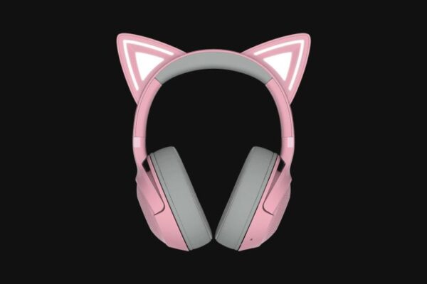 Casti Razer Kraken Kitty V2 Bluetooth 5.2Quartz Edition - imagine 6