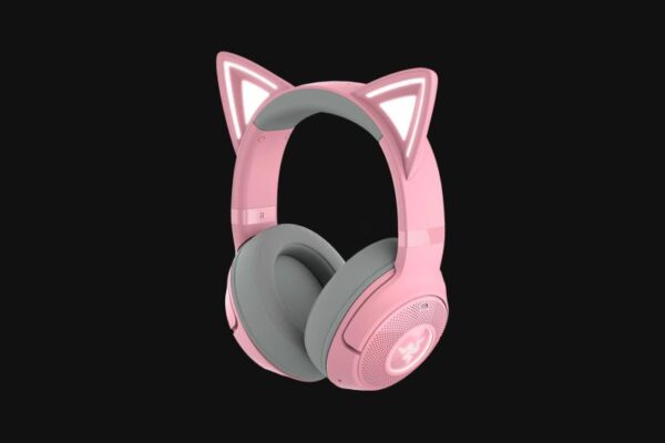 Casti Razer Kraken Kitty V2 Bluetooth 5.2Quartz Edition - imagine 8