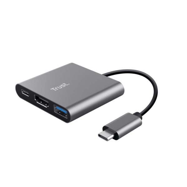 Hub USB Trust Dalyx, 3 porturi USB-C, silver - imagine 4