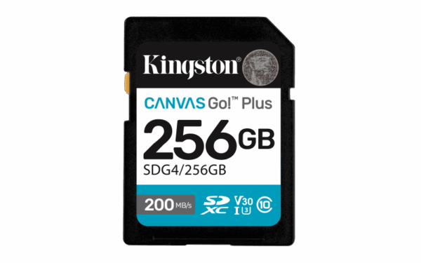 Card de Memorie SD Kingston 256GB Canvas GO PLUS CL10