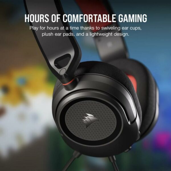 Casti Gaming CORSAIR HS35 V2 ROSU - imagine 12