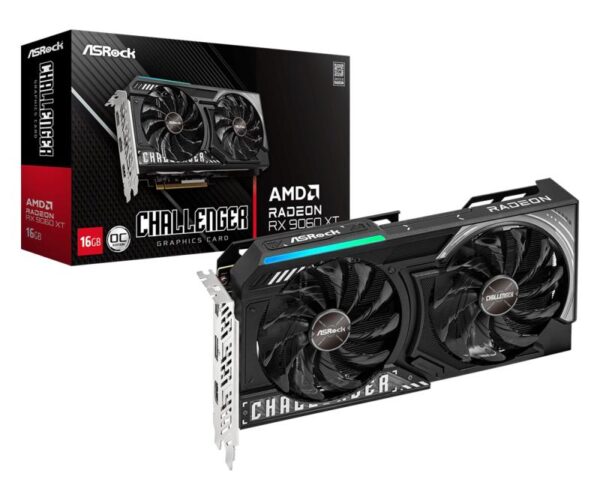 Placa Video ASROCK AMD RADEON RX9060 XT CHALLENGER OC 16GB - imagine 3