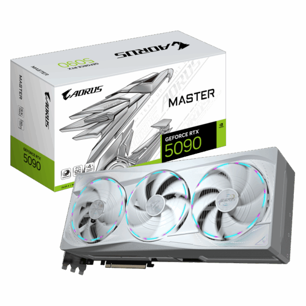 Placa Video GIGABYTE NVIDIA AORUS GEFORCE RTX 5090 MASTER ICE