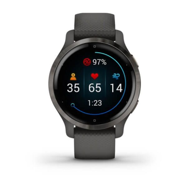 Ceas Smartwatch Garmin Venu 2S, GPS Wi-Fi, Grey + Slate - imagine 4