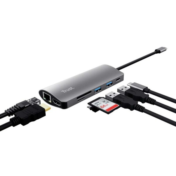Hub USB Trust Dalyx, 7 porturi USB-C, negru - imagine 14
