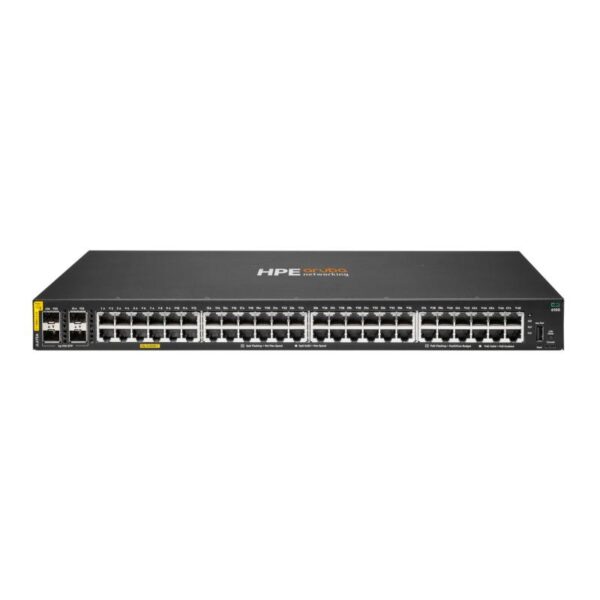 HPE Aruba Networking CX 6100 48G Class4 PoE 4SFP+ 370W