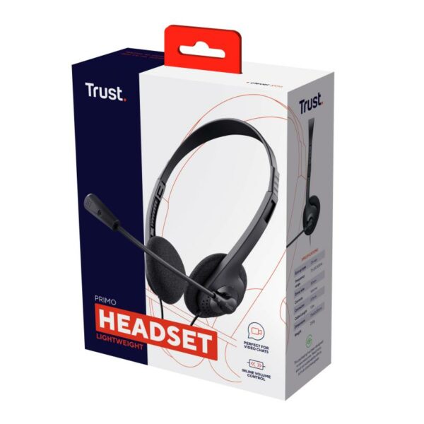 Casti cu microfon Trust Primo Chat, negru - imagine 11
