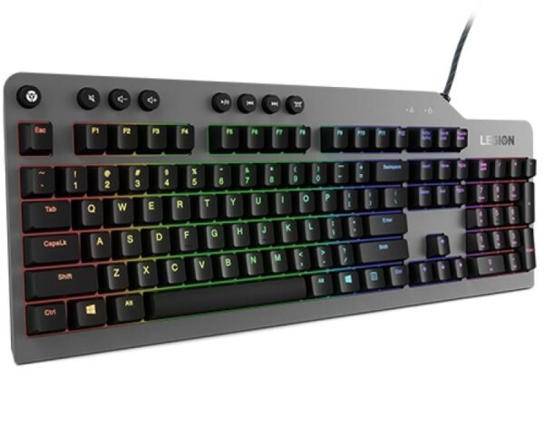 Tastatura gaming mecanica Lenovo Legion K500, iluminare RGB, switch Red, - imagine 5