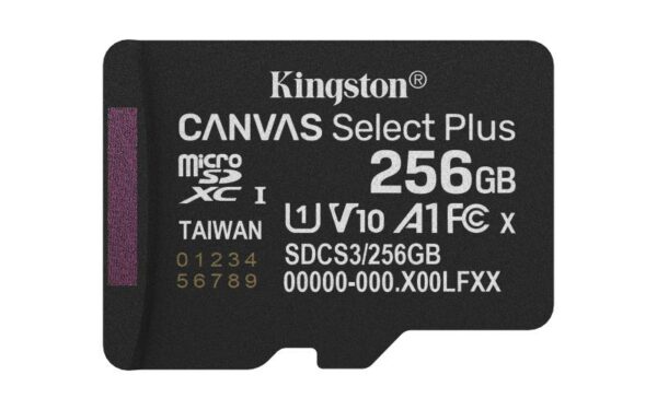 Card de Memorie MicroSDXC Kingston, 256GB,Canvas Select Plus,Cu Adaptor - imagine 5