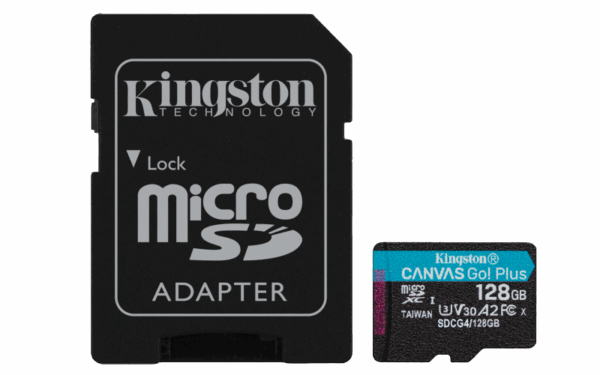 Carde de Memorie MicroSDXC Kingston Canvas GO PLUS 128GB Adaptor