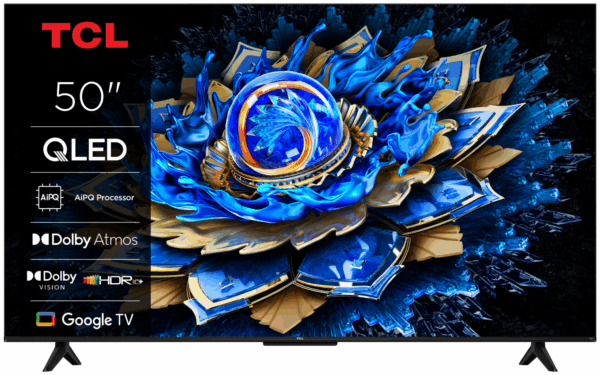 Televizor TCL QLED 50T69C, 126 cm, Smart Google TV, 4K