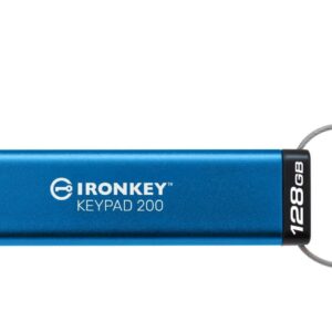 USB Flash Drive Kingston 128GB IronKey Keypad 200, USB 3.2