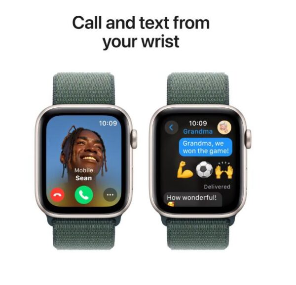 Apple Watch SE GPS 44mm Starlight Aluminium Case with Lake - imagine 4