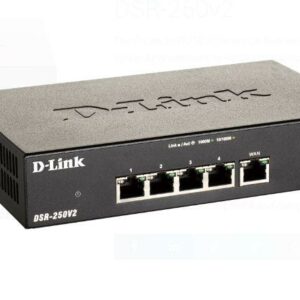 D-Link DSR-250v2 5 Port Gigabit VPN Router, interfata: 1 x