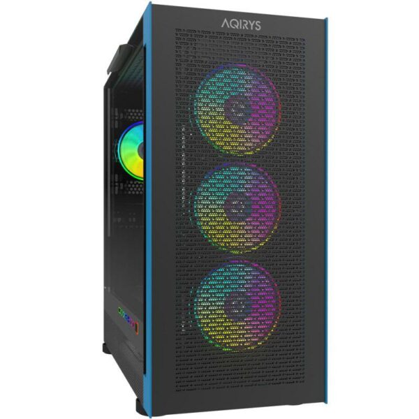 Carcasa Aqirys Sargas Mid Tower NEGRU - imagine 3