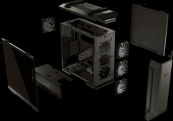 Carcasa ASUS TUF Gaming GT501, Middle Tower, fara sursa, ATX, - imagine 9