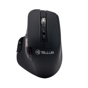 Mouse wireless Tellur Shade, silent click, rezolutie maxima 3200 DPI,