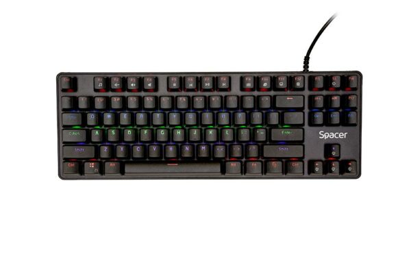 Tastatura Mecnaica Spacer SPKB-MK-IMMORTAL cu fir, USB, switch-uri mecanice albastre,