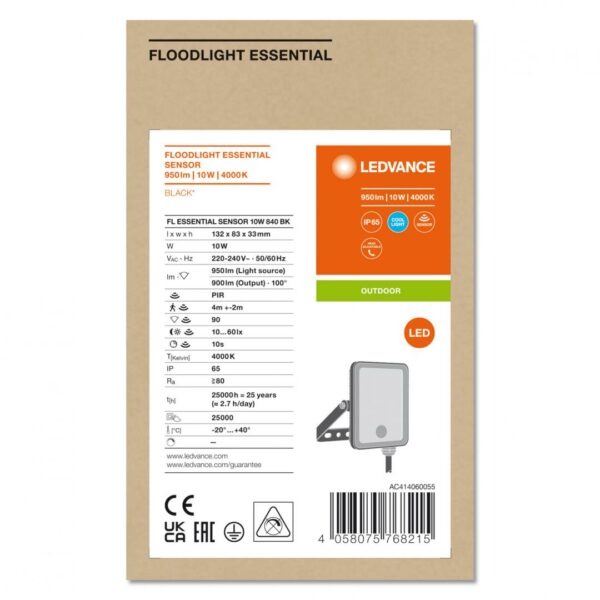 Proiector LED cu senzor de miscare si lumina Ledvance FLOODLIGHT