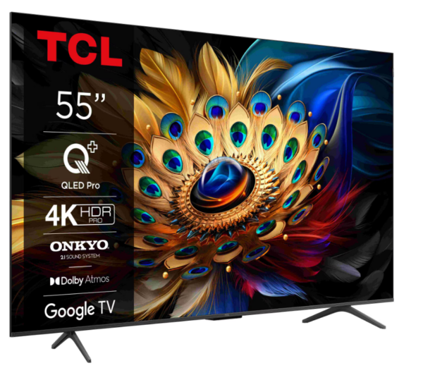 Televizor TCL QLED 55C655, 55''(139cm), 4K, Smart TV, Negru - imagine 3