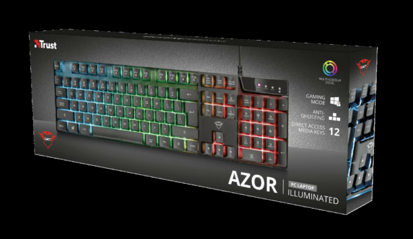 Tastatura Trust GXT 835 Azor, gaming, neagra - Image 9