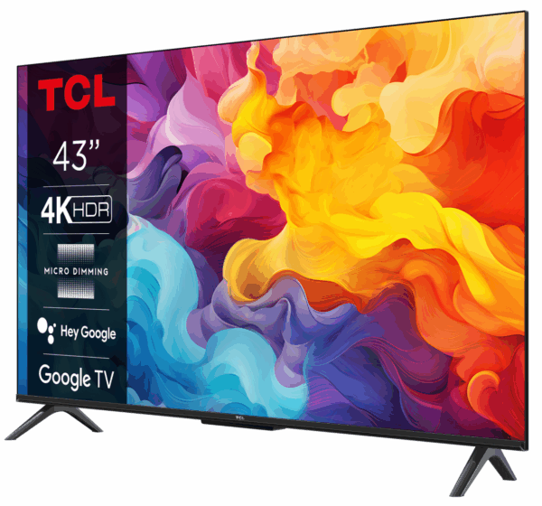 Televizor TCL LED 43P61B, 43''(109cm), Smart Google TV, 4K, Negru - imagine 4