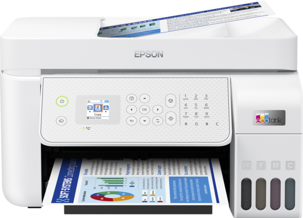 Multifunctional inkjet color Epson EcoTank CISS L5316, culoare: alb, dimensiune