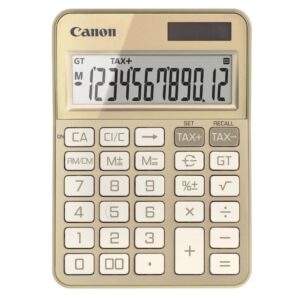 """Calculator birou Canon KS-125KB-GD, Gold, 12 digits, 29 keys, dual