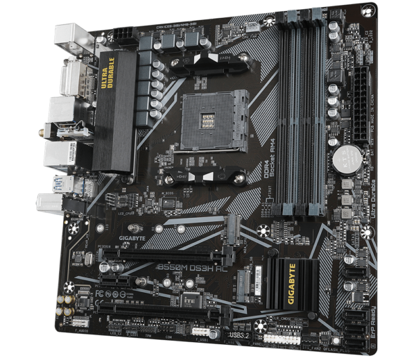 Placa de baza Gigabyte B550M DS3H AC AM4 - imagine 4