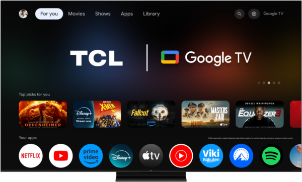Televizor TCL Mini LED 55Q7C, 138 cm, Smart Google TV, - imagine 3