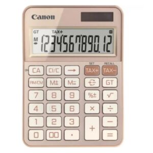 """Calculator birou Canon KS-125KB-RG, Rose Gold, 12 digits, 29 keys,