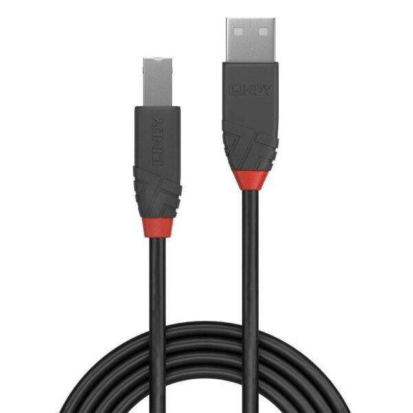 Cablu transfer Lindy LY-36675, USB 2.0 Type A to B, - imagine 3