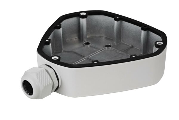 Hikvision Junction box DS-1280ZJ-DM25; compatibil cu DS-2CD6332FWD-XXX, DS-2CD6362F-XXX; aluminiu, alb.