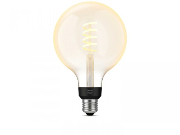 Bec LED inteligent vintage (decorativ) Philips Hue Filament Glob G125, - imagine 4