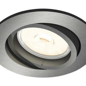 Spot incastrat Philips Donegal, GU10, 5.5W, IP20, 9cm, Gri