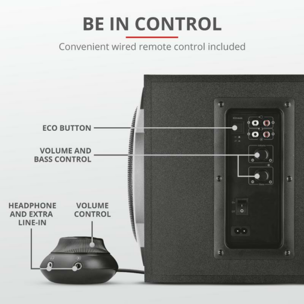 Boxe Stereo Tytan 2.1 Speaker Set - black - imagine 5
