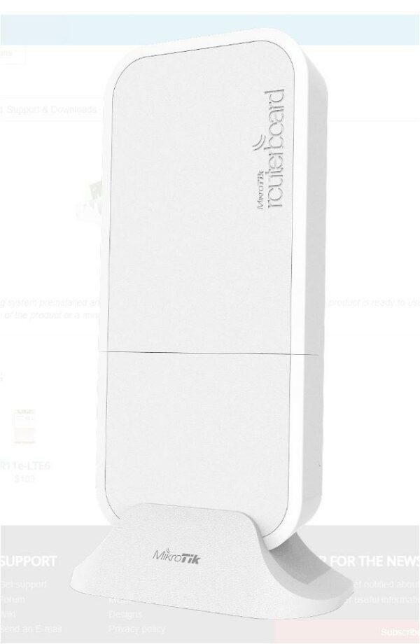 Mikrotik wAP R weatherproof 2.4Ghz wireless access point with a - imagine 3