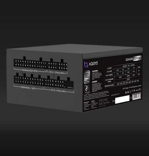 Sursa Aqirys Quasar 1200W 80 Platinum Plus - imagine 7