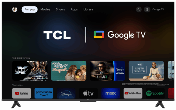 Televizor TCL LED 65P69B, 65''(165cm), Smart Google TV, 4K, Negru - imagine 3